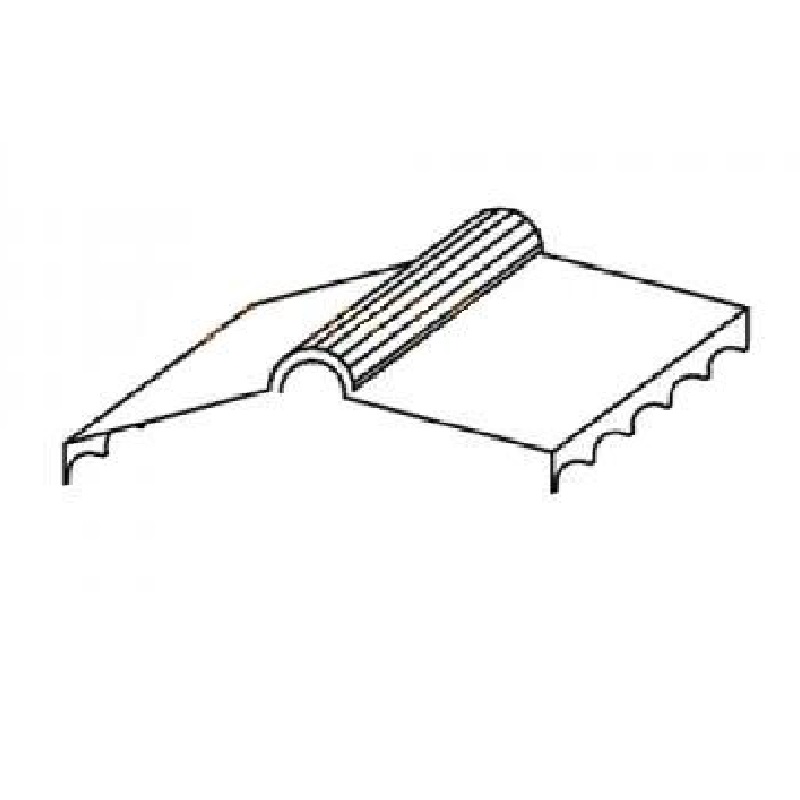 Cumbrera Troquelada Panel Teja