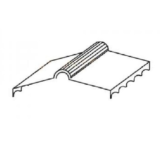 Cumbrera Troquelada Panel Teja