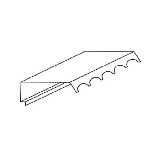 Remate a Contramuro Troquelado Panel Teja